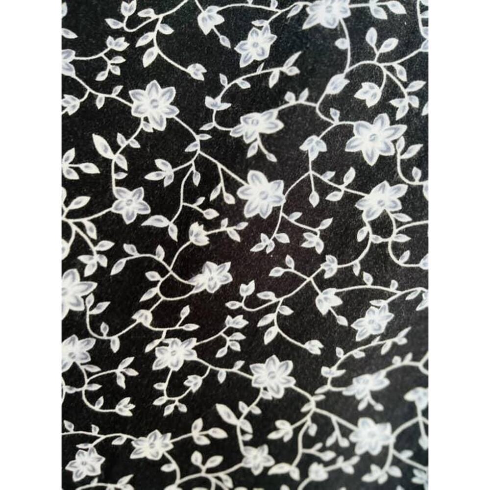 Vintage 90s Black Floral Fairy Grunge Maxi Skirt โ Whimsy Goth Boho Vibes โ Sz 4 - Picture 5 of 10